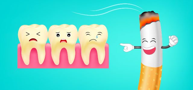 does smoking damage your teeth